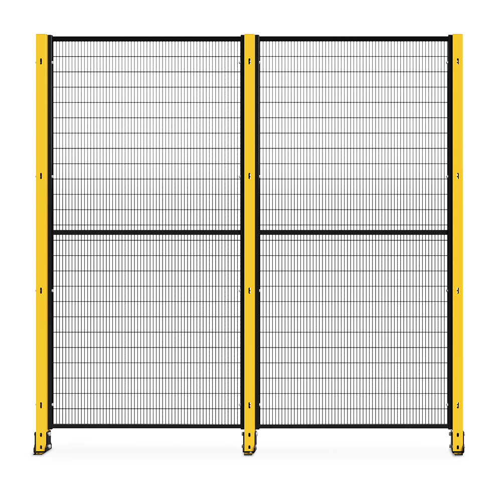 Industrielle Gittertrennwand 100×200 cm effepack