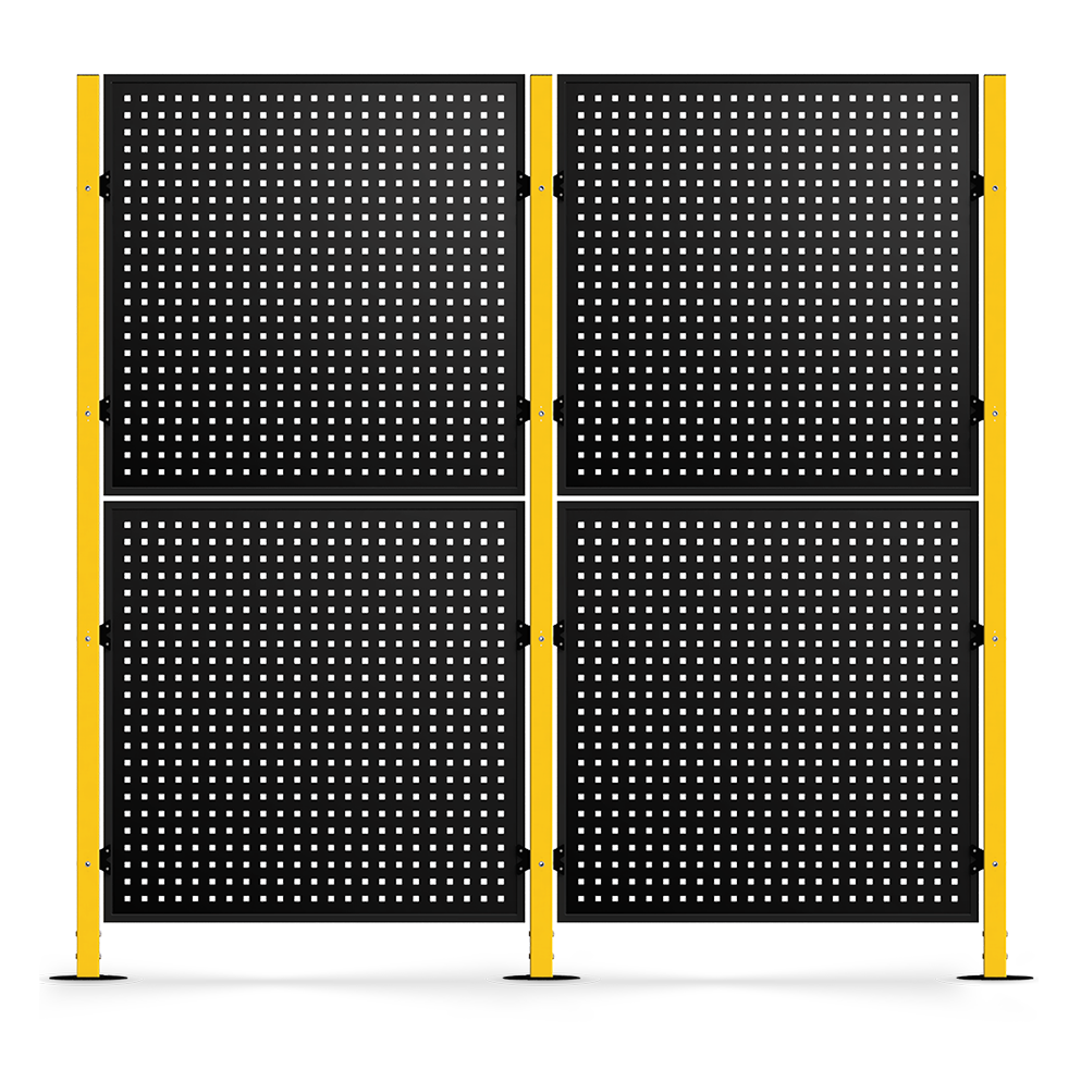 Vollständige modulare Trennwand 100×200 cm effepack